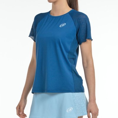 tienda de padel Madrid, tienda de padel online, tienda de padel españa, tienda de padel en linea, CAMISETA BULLPADEL DEDALE AZUL