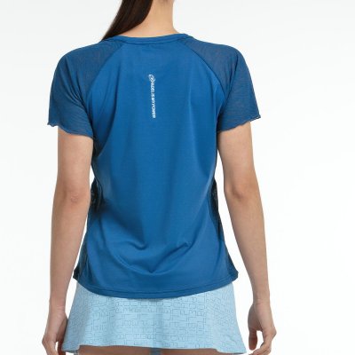 tienda de padel Madrid, tienda de padel online, tienda de padel españa, tienda de padel en linea, CAMISETA BULLPADEL DEDALE AZUL