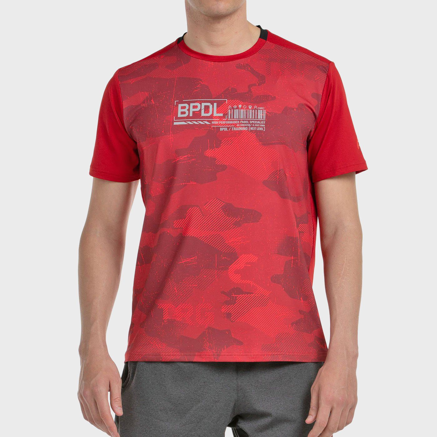 T-SHIRT BULLPADEL ESGOS CHERRY