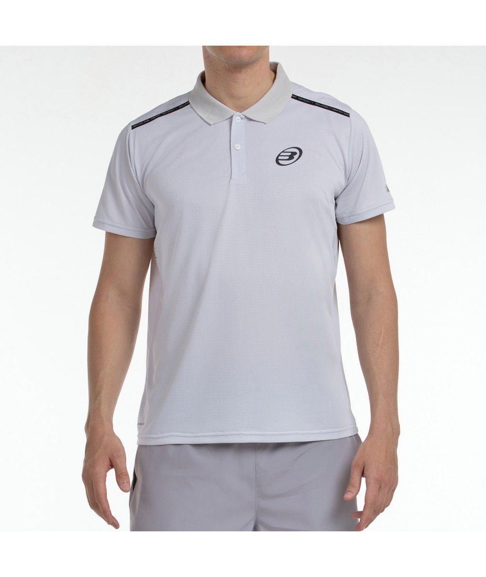 tienda de padel Madrid, tienda de padel online, tienda de padel españa, tienda de padel en linea, POLO BULLPADEL MIRAC GRIS PERL