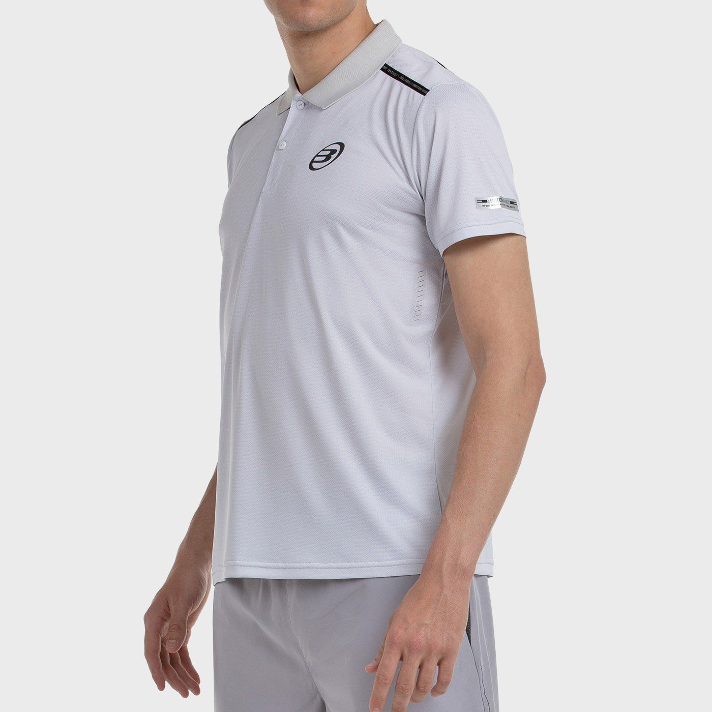 tienda de padel Madrid, tienda de padel online, tienda de padel españa, tienda de padel en linea, POLO BULLPADEL MIRAC GRIS PERL