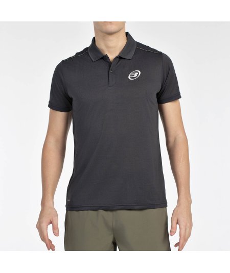 tienda de padel Madrid, tienda de padel online, tienda de padel españa, tienda de padel en linea, POLO BULLPADEL MIRAC NEGRO