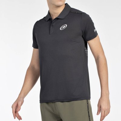 tienda de padel Madrid, tienda de padel online, tienda de padel españa, tienda de padel en linea, POLO BULLPADEL MIRAC NEGRO