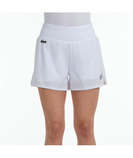 tienda de padel Madrid, tienda de padel online, tienda de padel españa, tienda de padel en linea, SHORT BULLPADEL DICTIO BLANCO