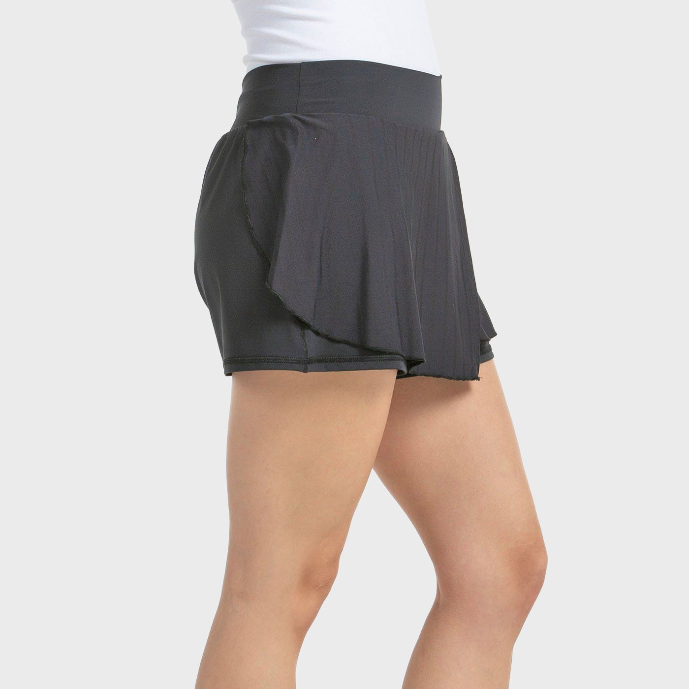 JUPE BULLPADEL ADRAR NOIRE TISSU BICOLORE