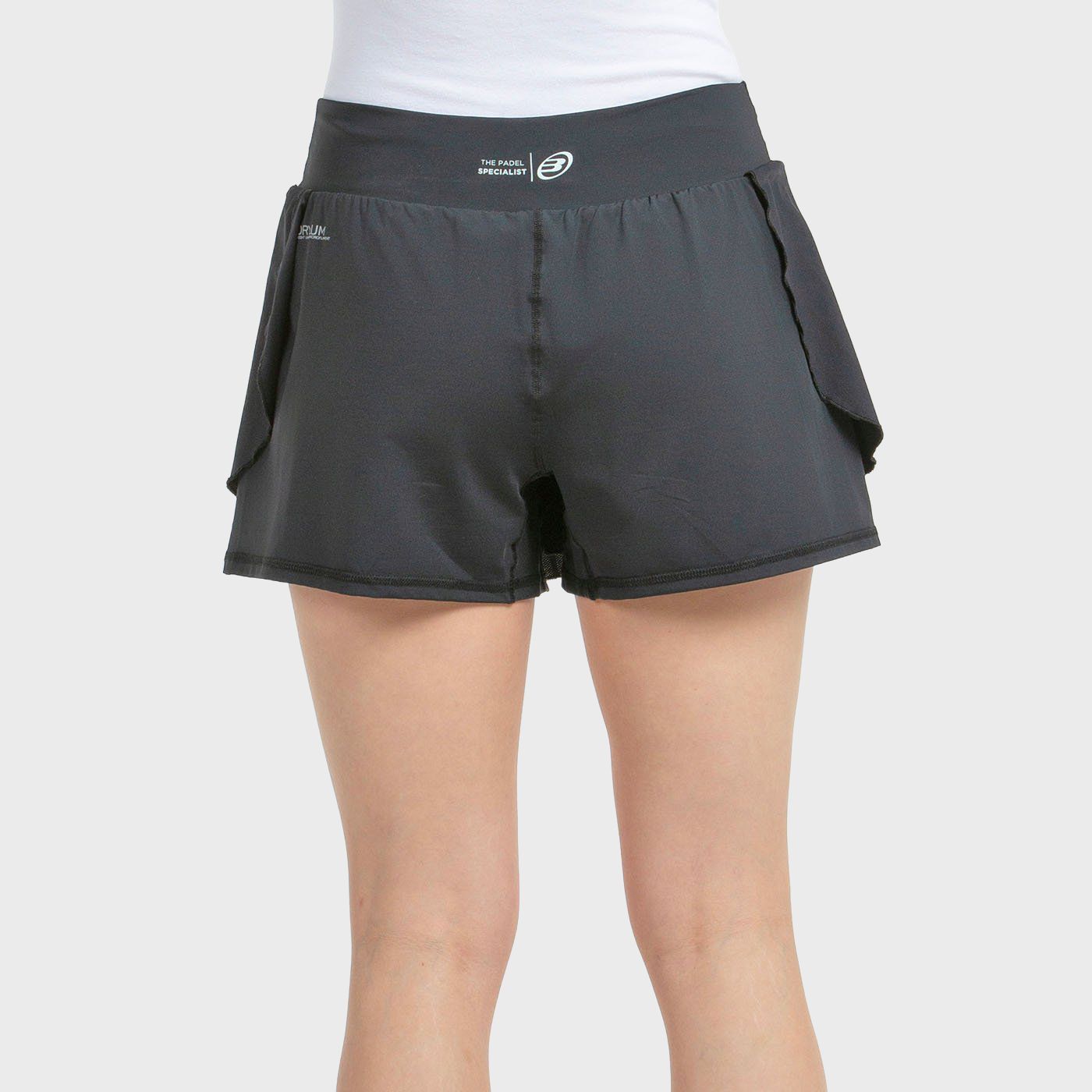 SKIRT BULLPADEL ADRAR BLACK TWO-TONE FABRIC
