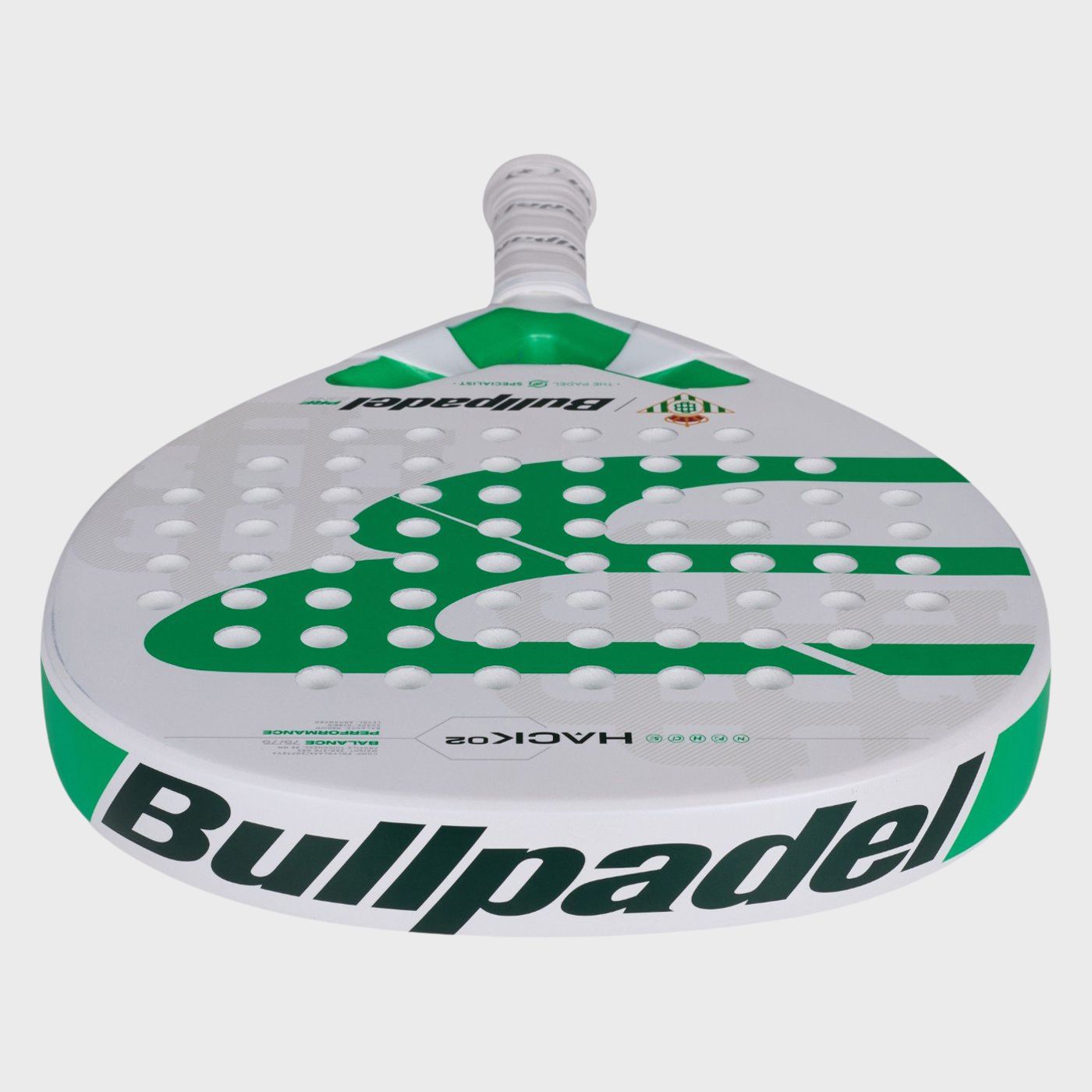 tienda de padel Madrid, tienda de padel online, tienda de padel españa, tienda de padel en linea, PALA BULLPADEL HACK 02 BETIS