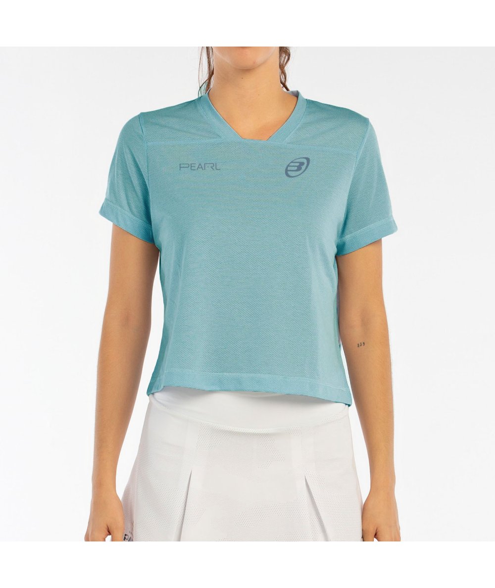 tienda de padel Madrid, tienda de padel online, tienda de padel españa, tienda de padel en linea, CAMISETA BULLPADEL BEA 25V AGU
