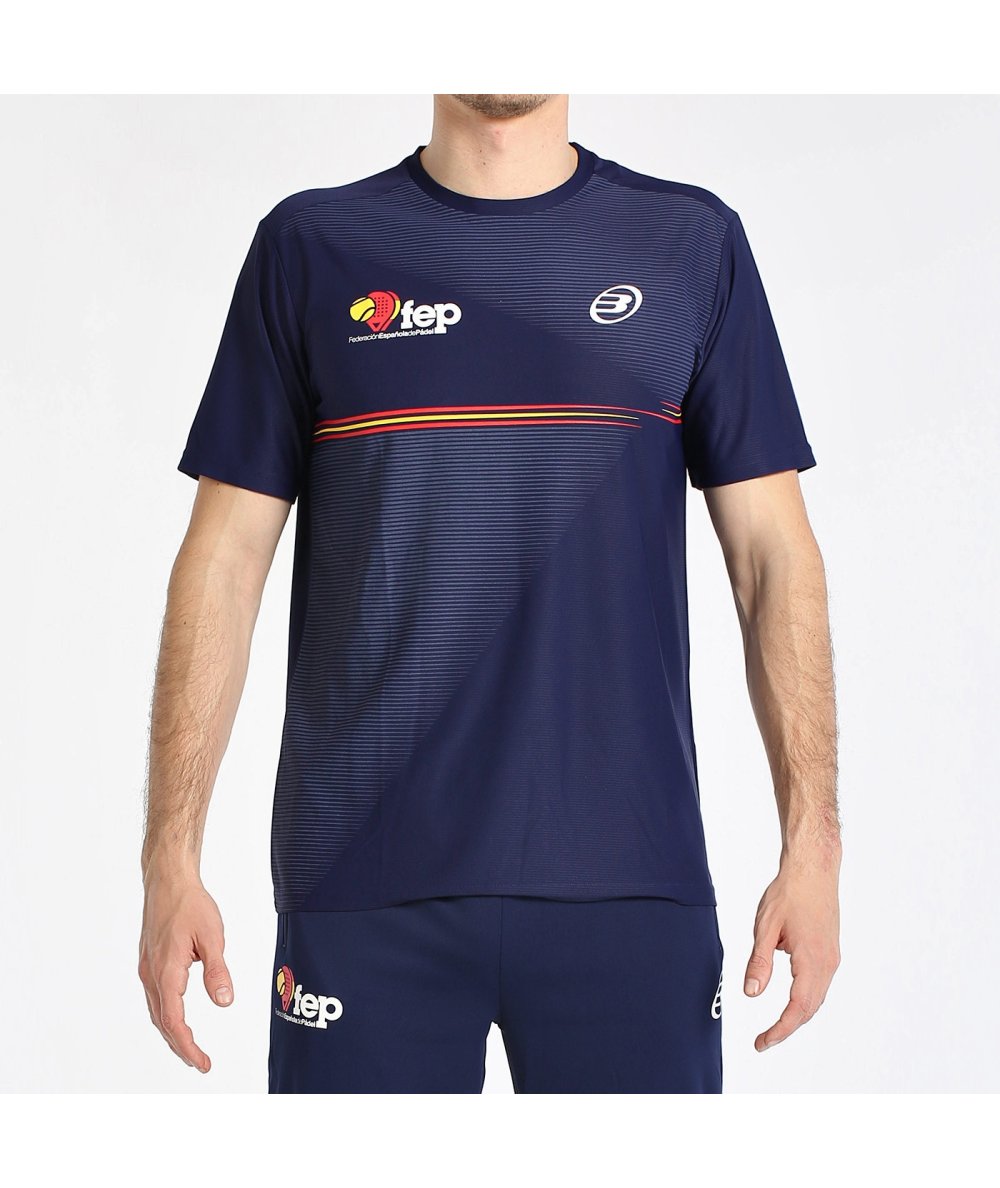 tienda de padel Madrid, tienda de padel online, tienda de padel españa, tienda de padel en linea, CAMISETA BULLPADEL FANG AZUL M
