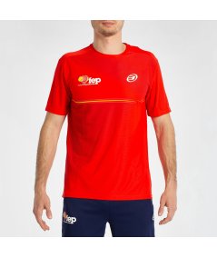 tienda de padel Madrid, tienda de padel online, tienda de padel españa, tienda de padel en linea, CAMISETA BULLPADEL FANG ROJO