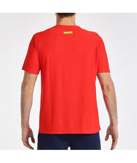 tienda de padel Madrid, tienda de padel online, tienda de padel españa, tienda de padel en linea, CAMISETA BULLPADEL FANG ROJO