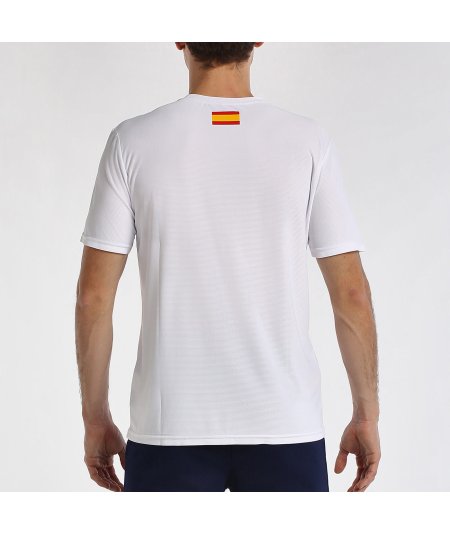 tienda de padel Madrid, tienda de padel online, tienda de padel españa, tienda de padel en linea, CAMISETA BULLPADEL FANG BLANCO