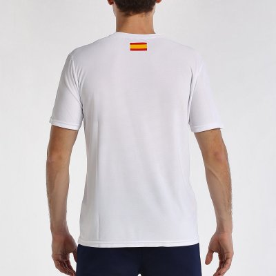 tienda de padel Madrid, tienda de padel online, tienda de padel españa, tienda de padel en linea, CAMISETA BULLPADEL FANG BLANCO