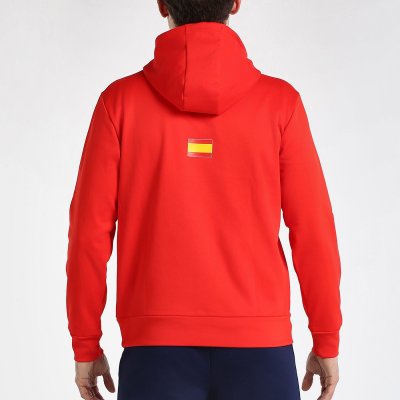 tienda de padel Madrid, tienda de padel online, tienda de padel españa, tienda de padel en linea, SUDADERA BULLPADEL FORCA ROJO
