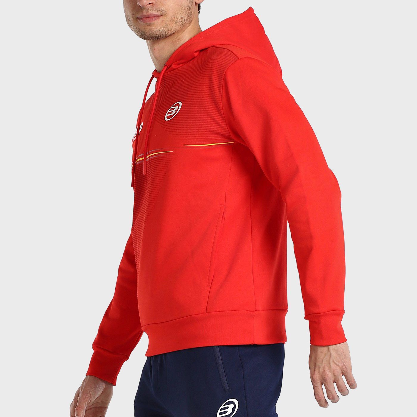 tienda de padel Madrid, tienda de padel online, tienda de padel españa, tienda de padel en linea, SUDADERA BULLPADEL FORCA ROJO