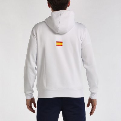 tienda de padel Madrid, tienda de padel online, tienda de padel españa, tienda de padel en linea, SUDADERA BULLPADEL FORCA BLANC