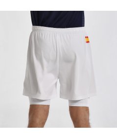 tienda de padel Madrid, tienda de padel online, tienda de padel españa, tienda de padel en linea, SHORT BULLPADEL FRAGOSA BLANCO