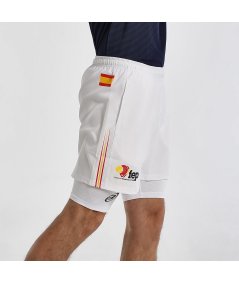 tienda de padel Madrid, tienda de padel online, tienda de padel españa, tienda de padel en linea, SHORT BULLPADEL FRAGOSA BLANCO