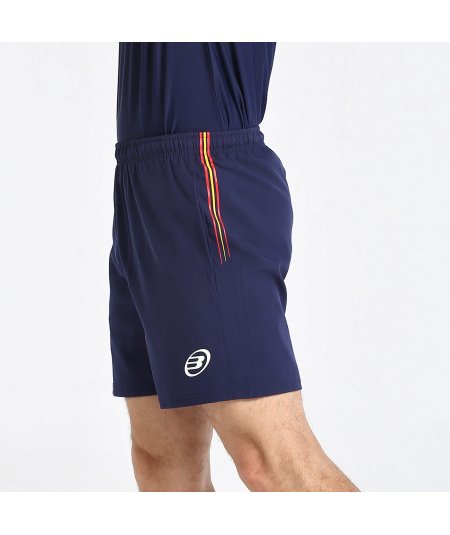 tienda de padel Madrid, tienda de padel online, tienda de padel españa, tienda de padel en linea, SHORT BULLPADEL FLEGE AZUL MAR