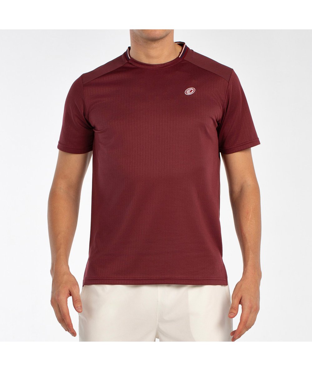tienda de padel Madrid, tienda de padel online, tienda de padel españa, tienda de padel en linea, CAMISETA BULLPADEL ACRUX VINO 