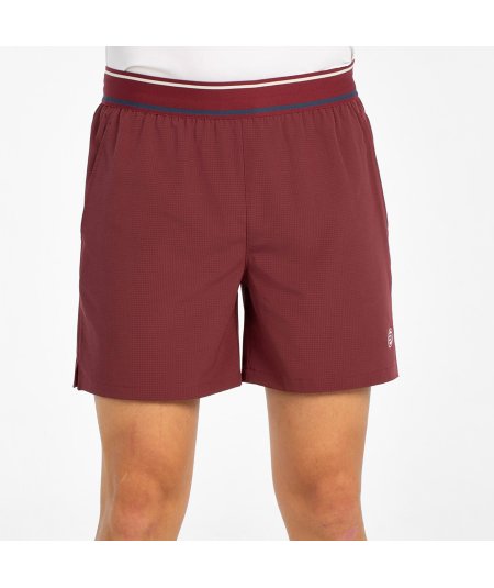 tienda de padel Madrid, tienda de padel online, tienda de padel españa, tienda de padel en linea, SHORT BULLPADEL ALU VINO BURDE