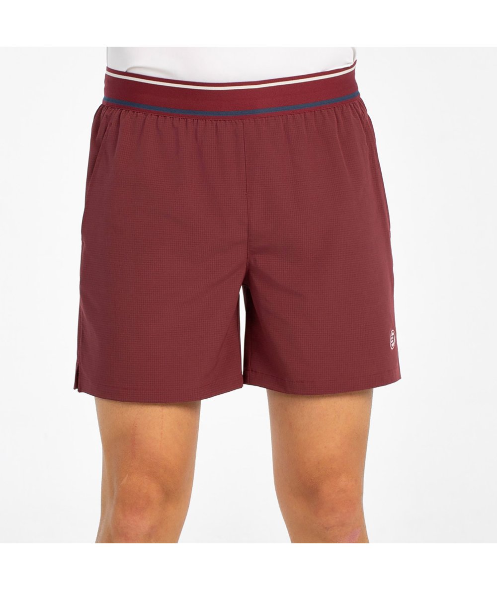 tienda de padel Madrid, tienda de padel online, tienda de padel españa, tienda de padel en linea, SHORT BULLPADEL ALU VINO BURDE