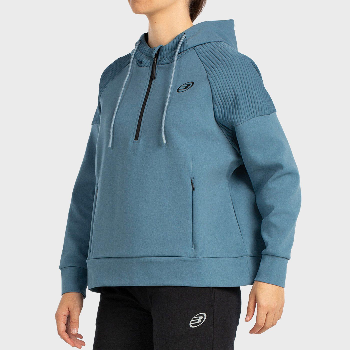 tienda de padel Madrid, tienda de padel online, tienda de padel españa, tienda de padel en linea, SUDADERA BULLPADEL BATEO AZUL 