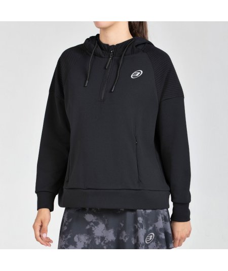 tienda de padel Madrid, tienda de padel online, tienda de padel españa, tienda de padel en linea, SUDADERA BULLPADEL BATEO NEGRO