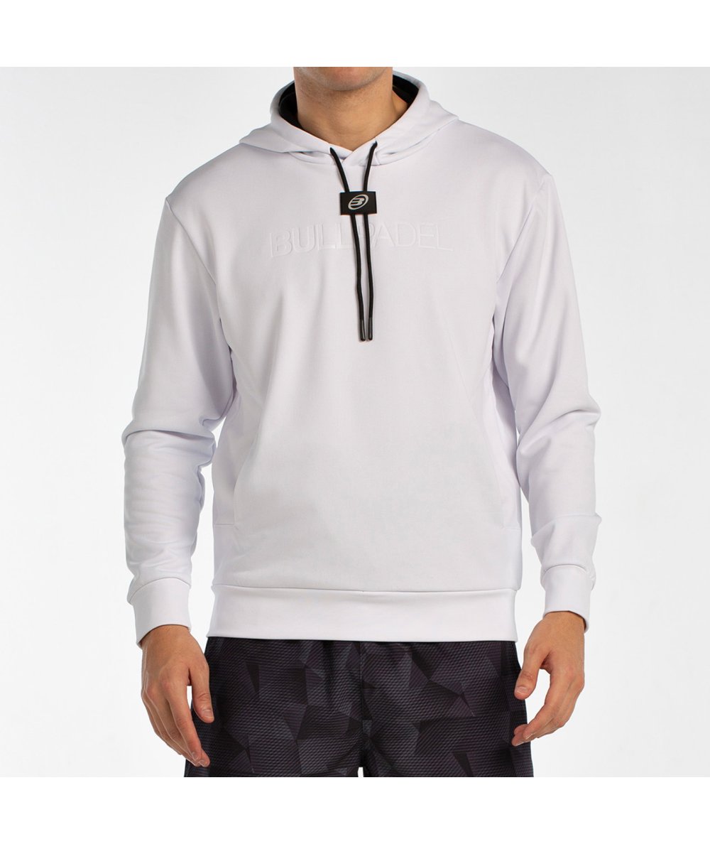 tienda de padel Madrid, tienda de padel online, tienda de padel españa, tienda de padel en linea, SUDADERA BULLPADEL BINEE BLANC