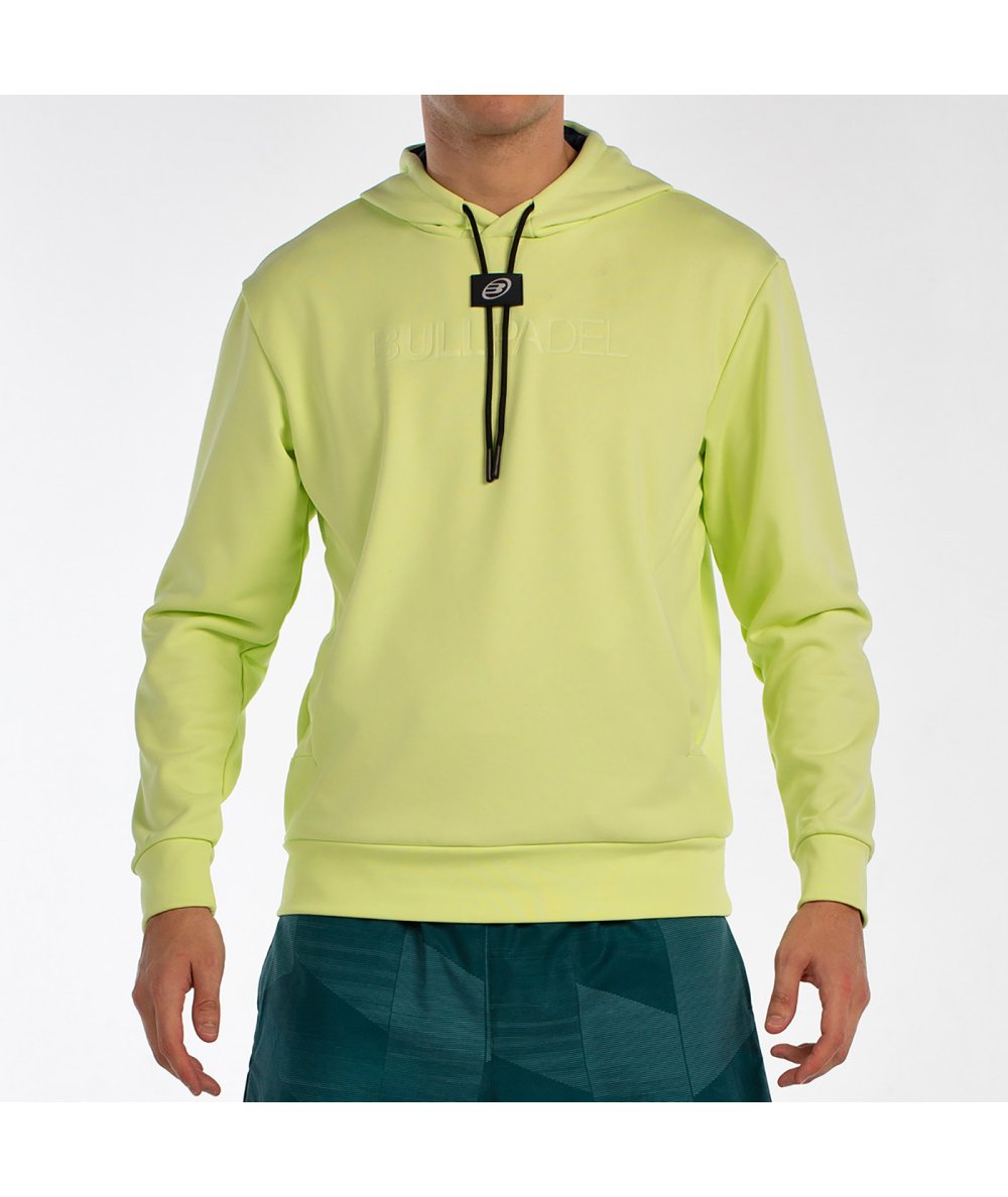 tienda de padel Madrid, tienda de padel online, tienda de padel españa, tienda de padel en linea, SUDADERA BULLPADEL BINEE LIMON