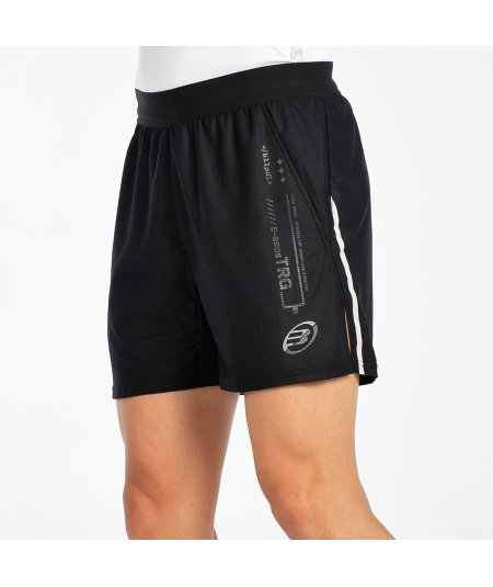 tienda de padel Madrid, tienda de padel online, tienda de padel españa, tienda de padel en linea, SHORT BULLPADEL BLANCOS NEGRO