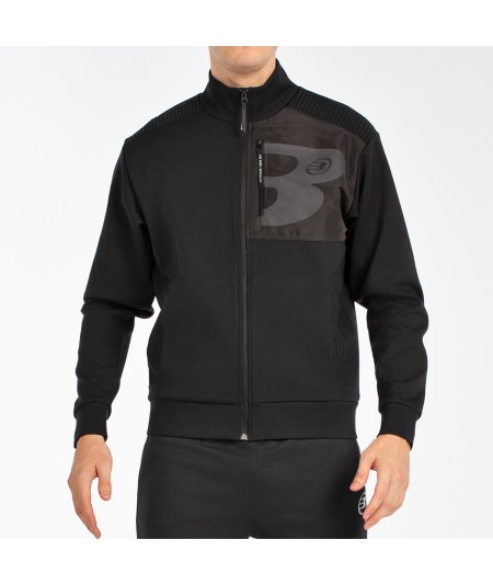 tienda de padel Madrid, tienda de padel online, tienda de padel españa, tienda de padel en linea, SUDADERA BULLPADEL BREEN NEGRO