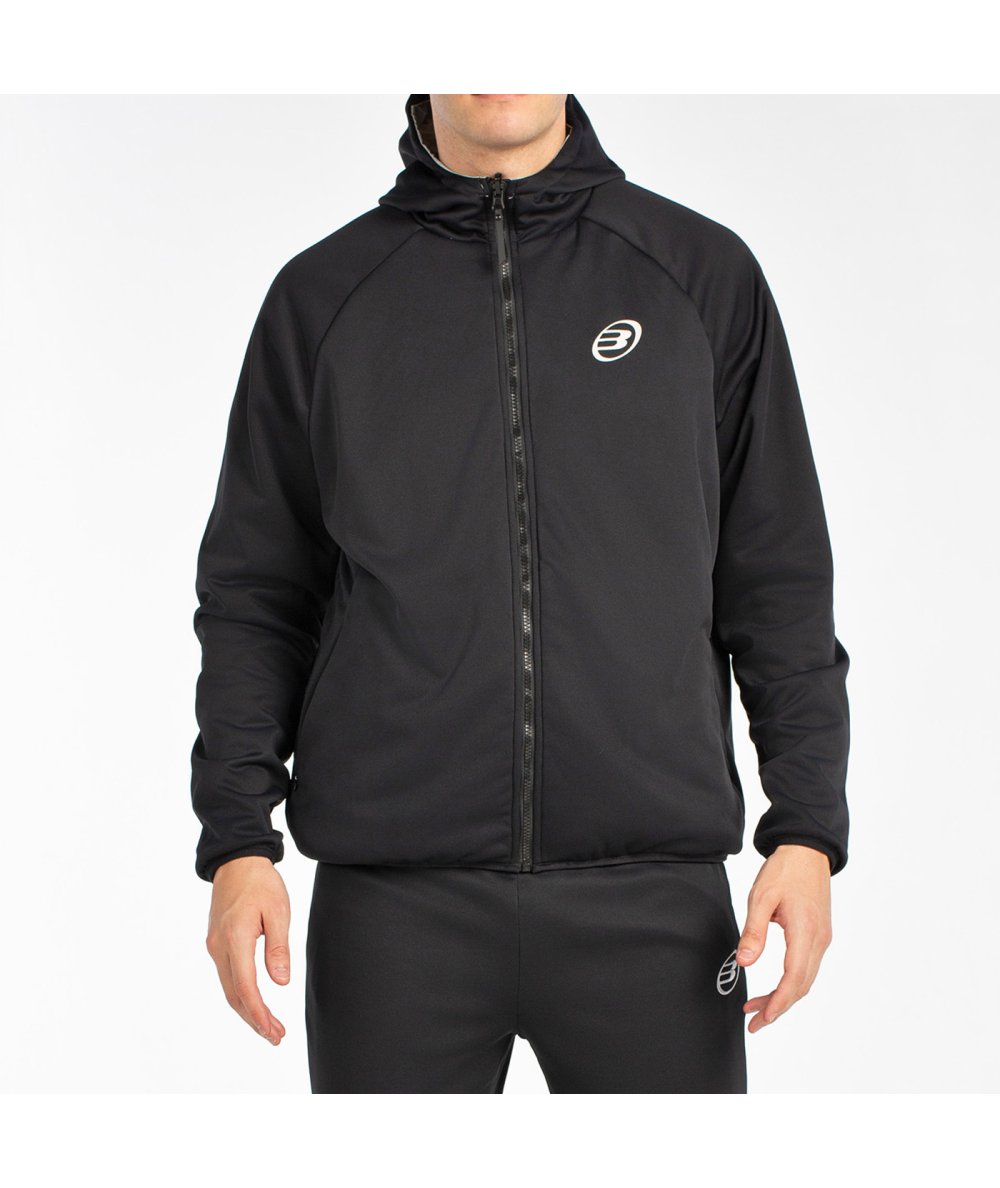tienda de padel Madrid, tienda de padel online, tienda de padel españa, tienda de padel en linea, CHAQUETA BULLPADEL BUCES NEGRO