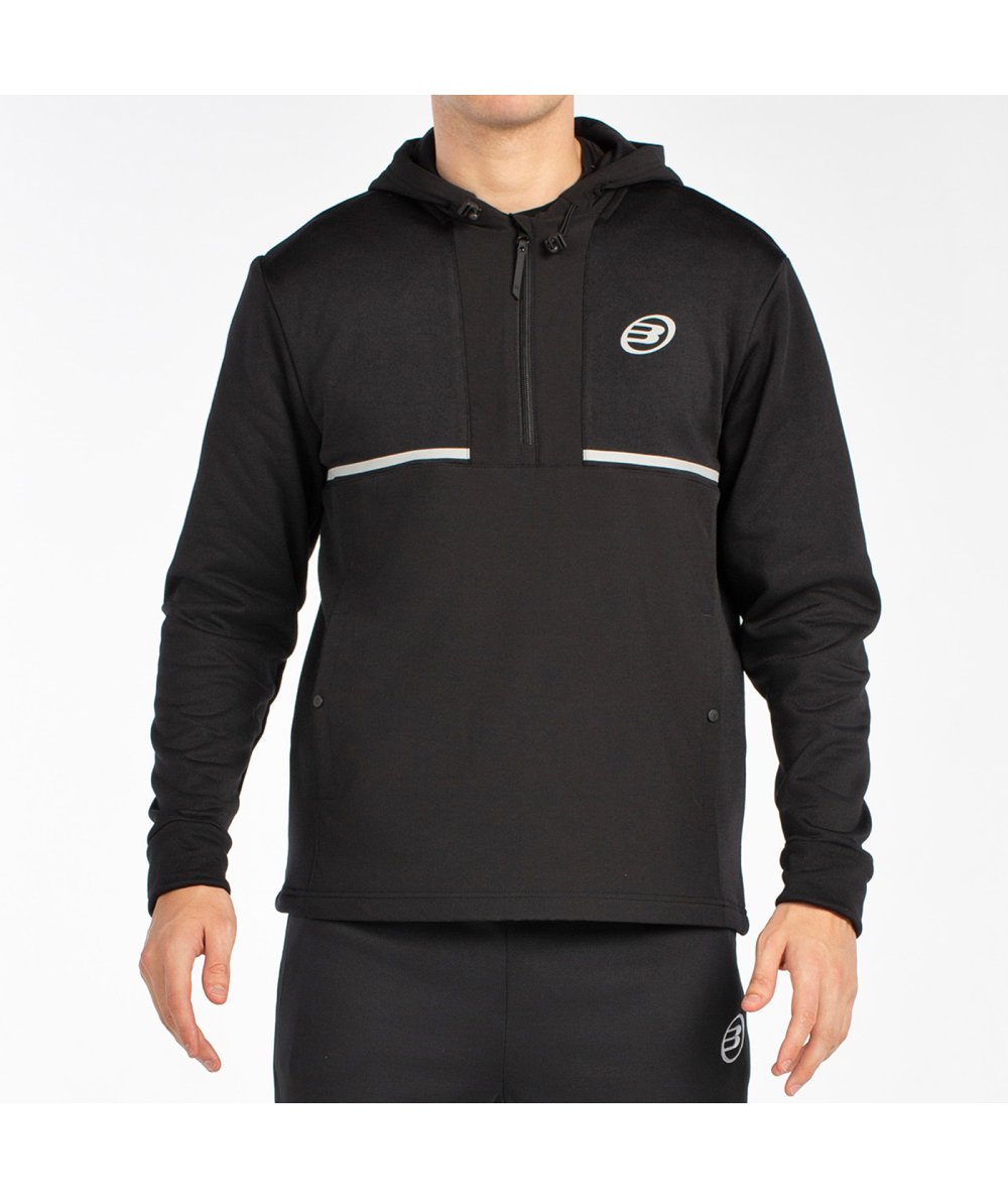 tienda de padel Madrid, tienda de padel online, tienda de padel españa, tienda de padel en linea, SUDADERA BULLPADEL BUZAS NEGRO
