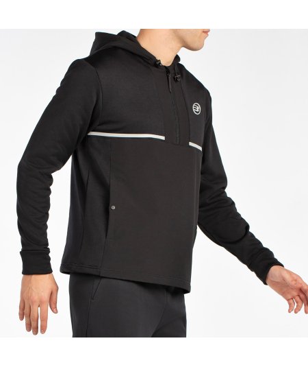 tienda de padel Madrid, tienda de padel online, tienda de padel españa, tienda de padel en linea, SUDADERA BULLPADEL BUZAS NEGRO