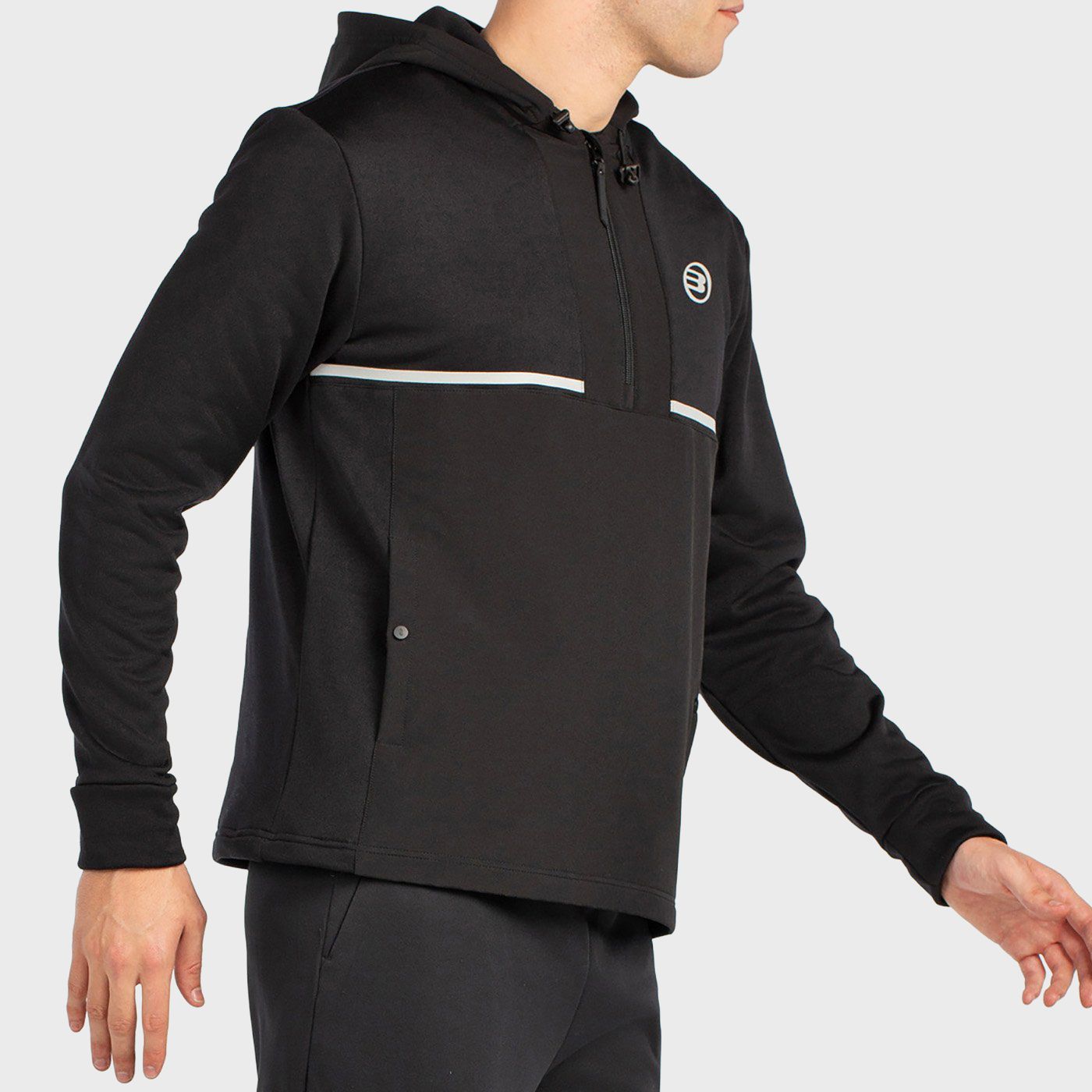 tienda de padel Madrid, tienda de padel online, tienda de padel españa, tienda de padel en linea, SUDADERA BULLPADEL BUZAS NEGRO