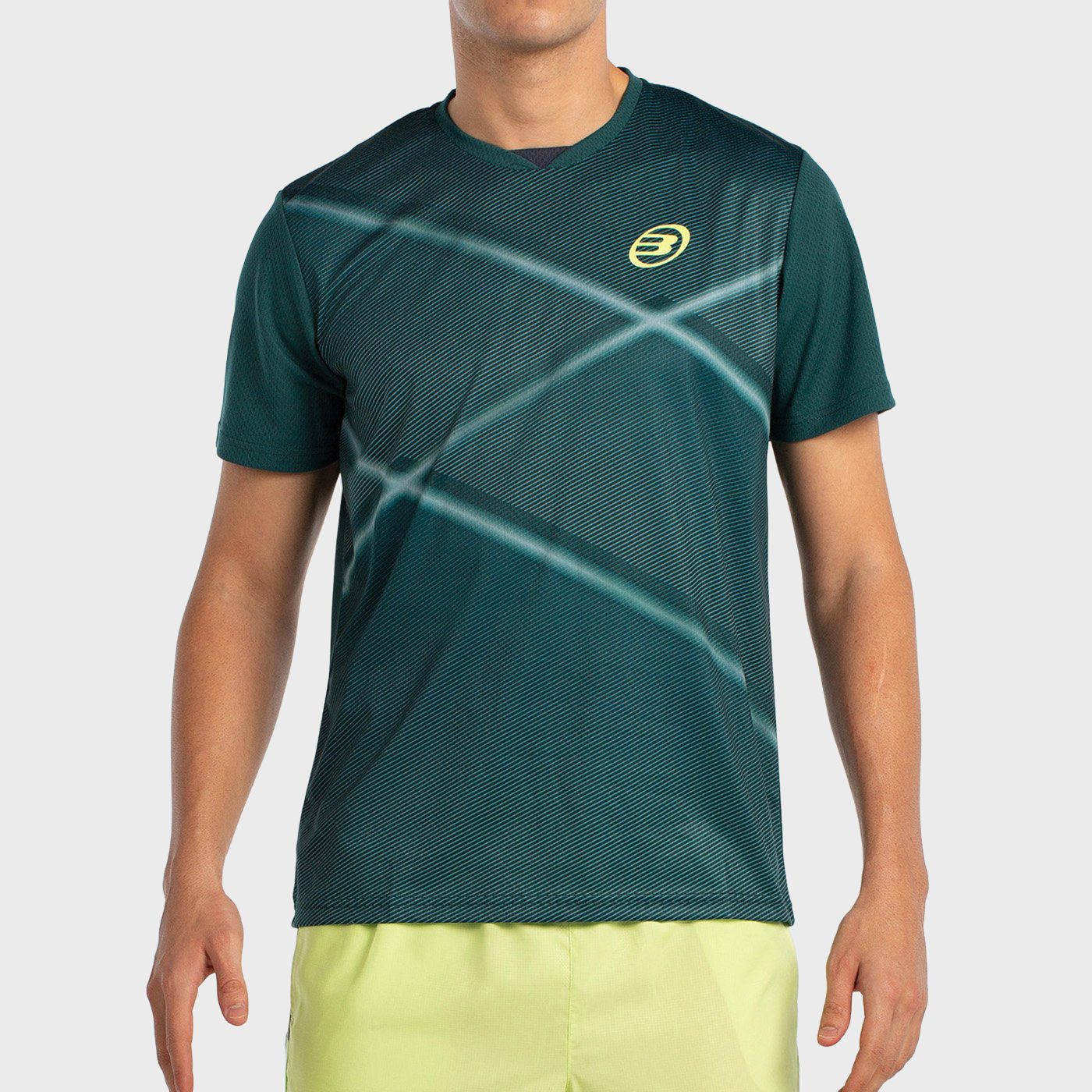 T-SHIRT BULLPADEL LADRA VERT FONCÉ