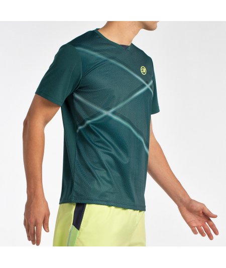 tienda de padel Madrid, tienda de padel online, tienda de padel españa, tienda de padel en linea, CAMISETA BULLPADEL LADRA VERDE