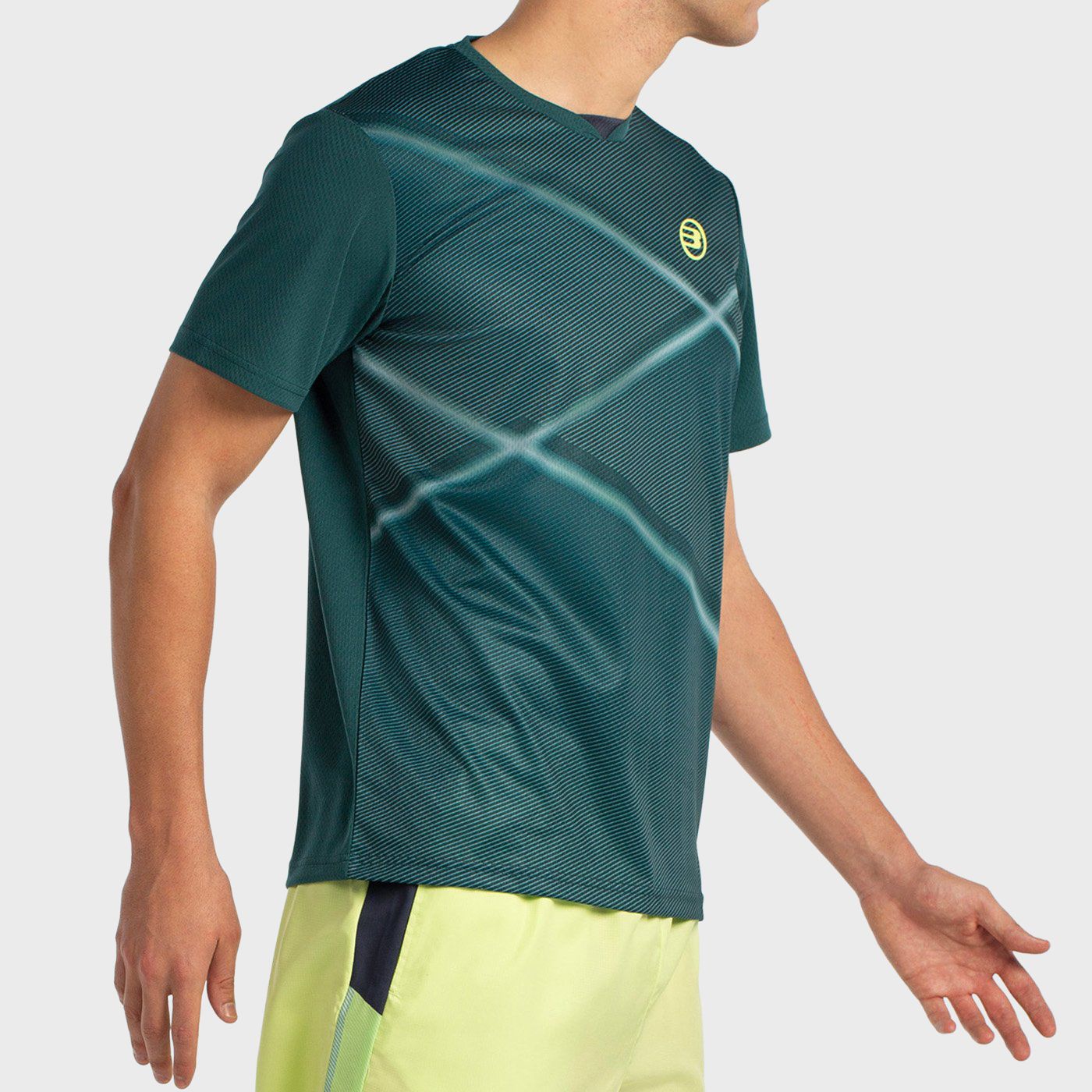 T-SHIRT BULLPADEL LADRA VERT FONCÉ
