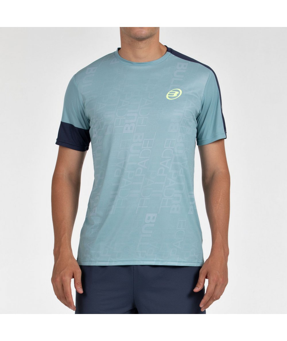 tienda de padel Madrid, tienda de padel online, tienda de padel españa, tienda de padel en linea, CAMISETA BULLPADEL LEIDO VERDE