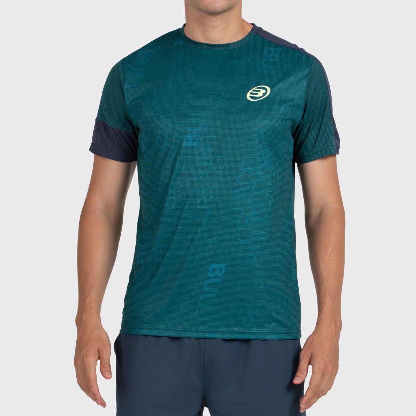 tienda de padel Madrid, tienda de padel online, tienda de padel españa, tienda de padel en linea, CAMISETA BULLPADEL LEIDO VERDE