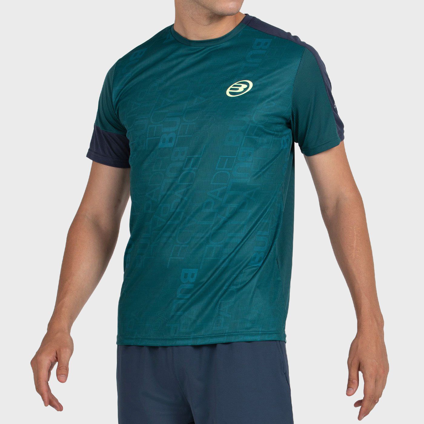 T-SHIRT BULLPADEL LEIDO VERT FONCÉ