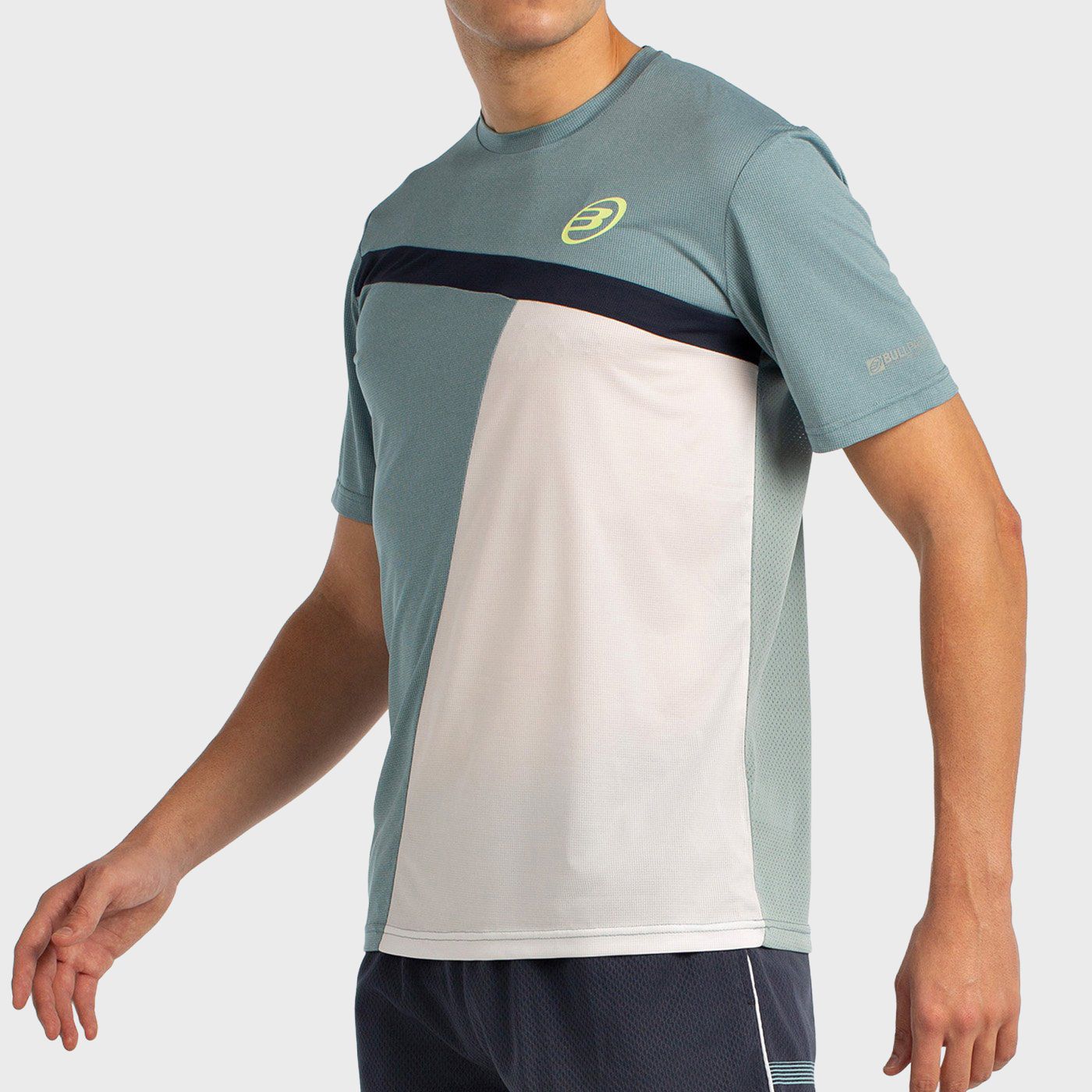 T-SHIRT BULLPADEL LLEGA BLEU VERT VIGORE