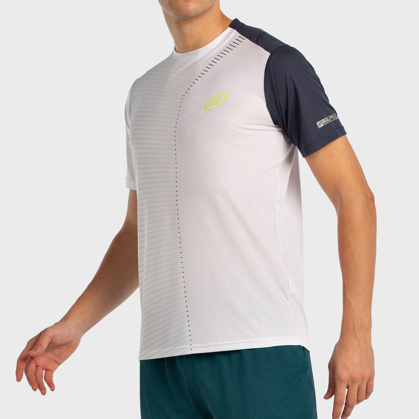 tienda de padel Madrid, tienda de padel online, tienda de padel españa, tienda de padel en linea, CAMISETA BULLPADEL LLICO BLANC