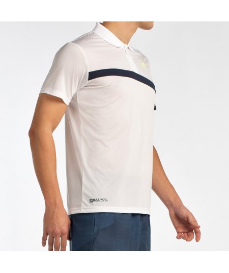 tienda de padel Madrid, tienda de padel online, tienda de padel españa, tienda de padel en linea, POLO BULLPADEL LUCIR BLANCO