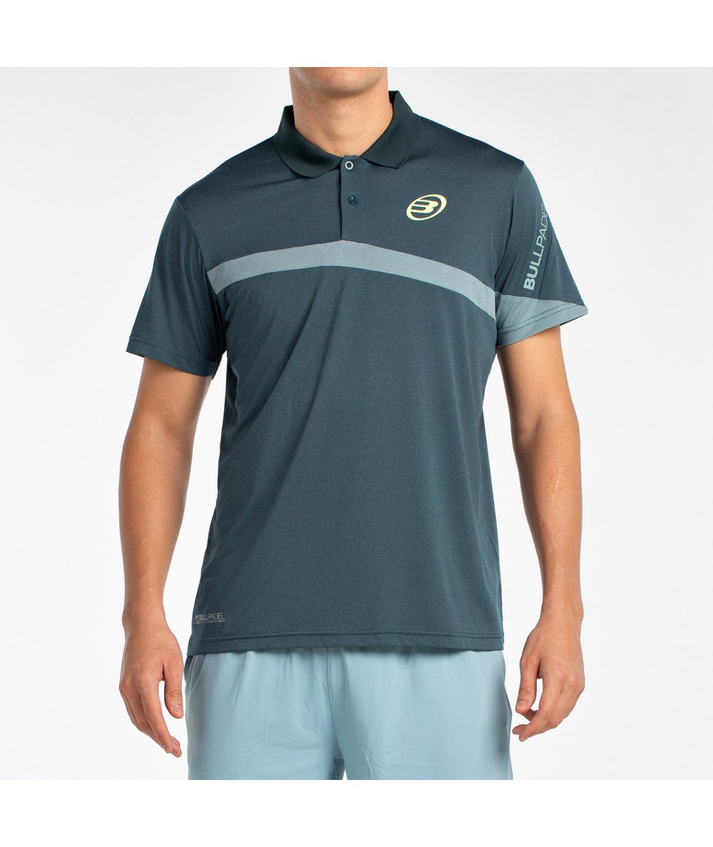 tienda de padel Madrid, tienda de padel online, tienda de padel españa, tienda de padel en linea, POLO BULLPADEL LUCIR VERDE OSC