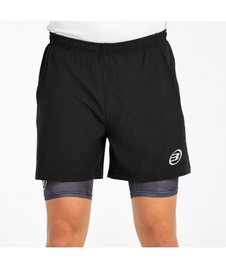 tienda de padel Madrid, tienda de padel online, tienda de padel españa, tienda de padel en linea, SHORT BULLPADEL MANZAN NEGRO