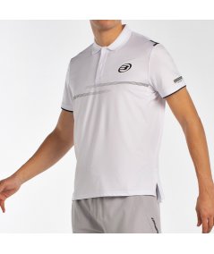 tienda de padel Madrid, tienda de padel online, tienda de padel españa, tienda de padel en linea, POLO BULLPADEL MENKAR BLANCO