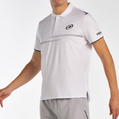 tienda de padel Madrid, tienda de padel online, tienda de padel españa, tienda de padel en linea, POLO BULLPADEL MENKAR BLANCO