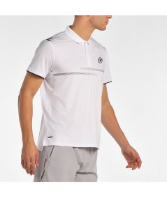 tienda de padel Madrid, tienda de padel online, tienda de padel españa, tienda de padel en linea, POLO BULLPADEL MENKAR BLANCO